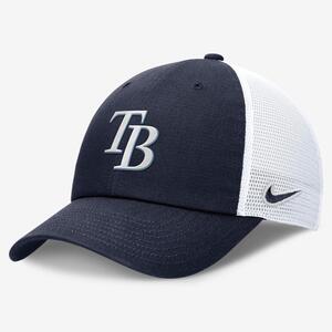 Tampa Bay Rays Evergreen Club Men&#039;s Nike MLB Trucker Adjustable Hat NB03044PRAY-BEE