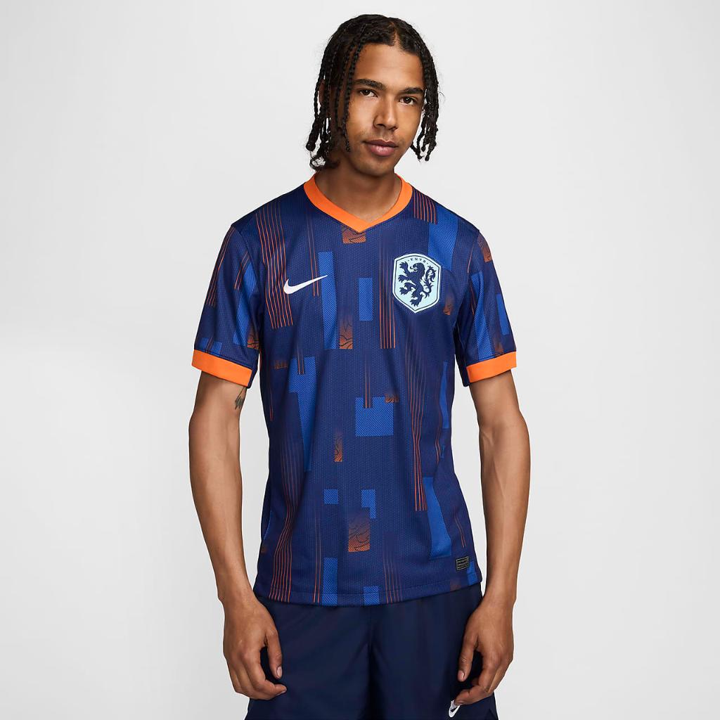 Netherlands (Men&#039;s Team) 2024/25 Stadium Away Men&#039;s Nike Dri-FIT Soccer Replica Jersey FJ1260-492