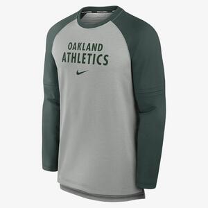 Oakland Athletics Authentic Collection Game Time Men&#039;s Nike Breathe MLB Long-Sleeve T-Shirt 013F075NFZ-P3U