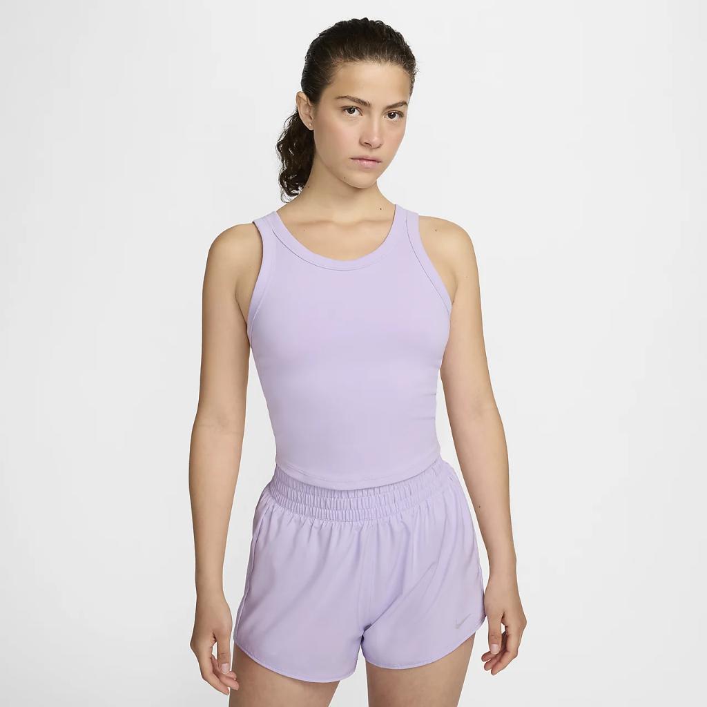 Nike One Fitted Women&#039;s Dri-FIT Strappy Cropped Tank Top FN2858-512