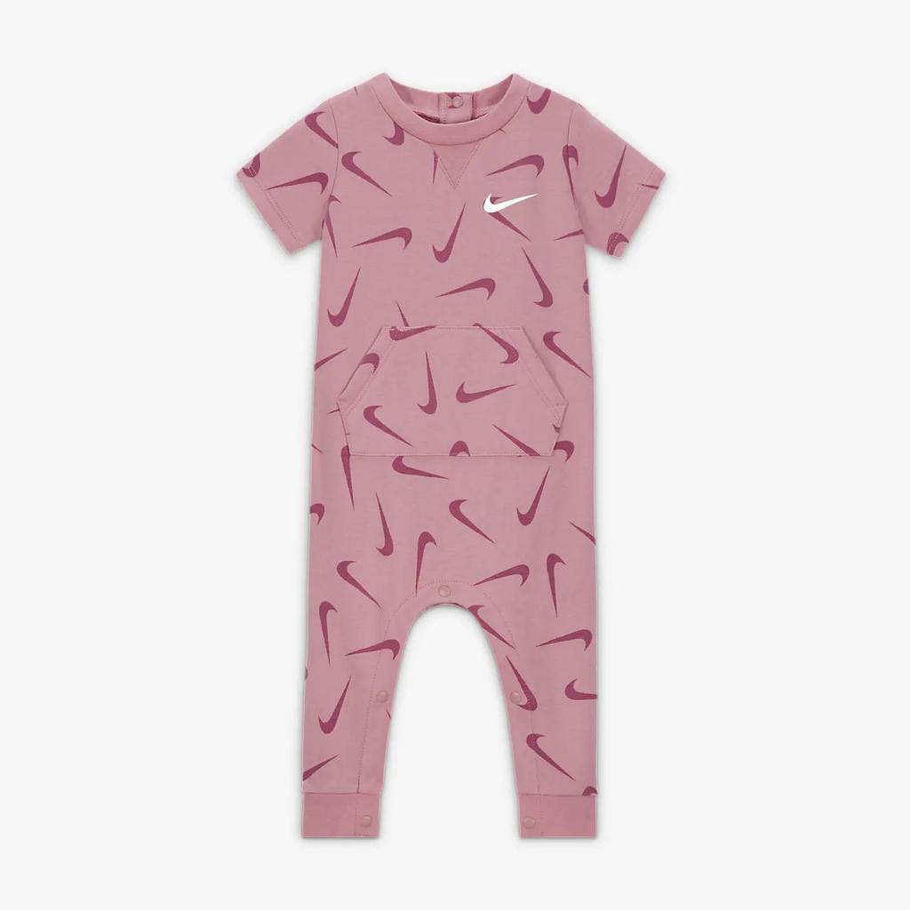 Nike Baby (3-6M) Printed Short Sleeve Coverall 56J879-A0S