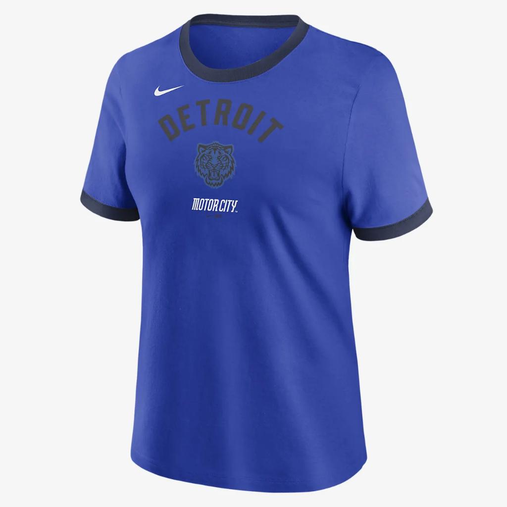 Detroit Tigers City Connect Women&#039;s Nike MLB Ringer T-Shirt 01MJ08XLDG-RY6