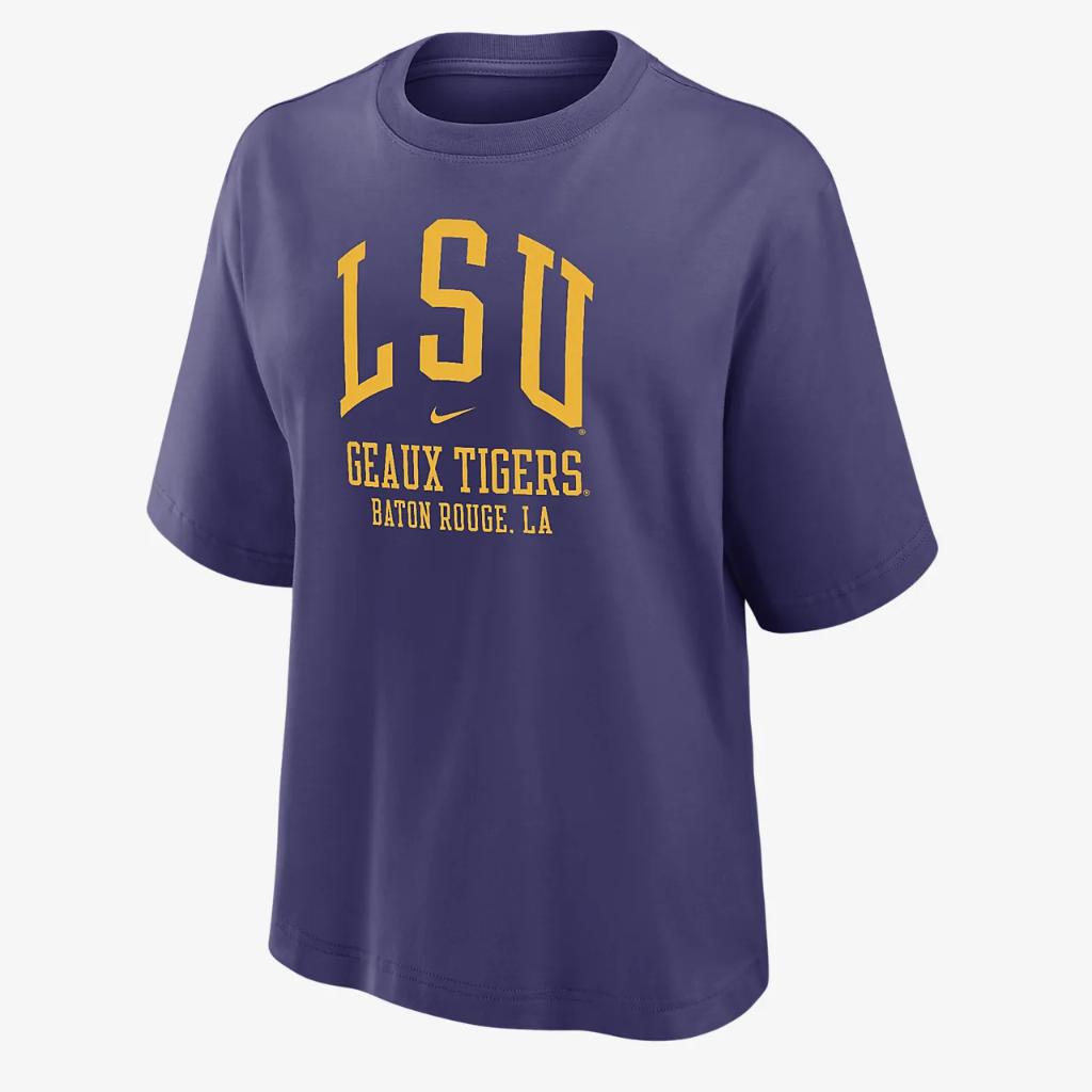 LSU Women&#039;s Nike College Boxy T-Shirt W111220530-LSU