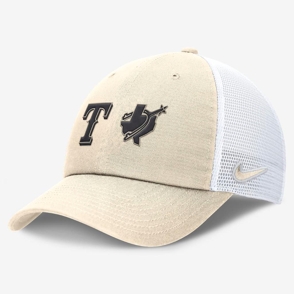 Texas Rangers City Connect Club Men&#039;s Nike MLB Trucker Adjustable Hat NB0309X1TER-4H2