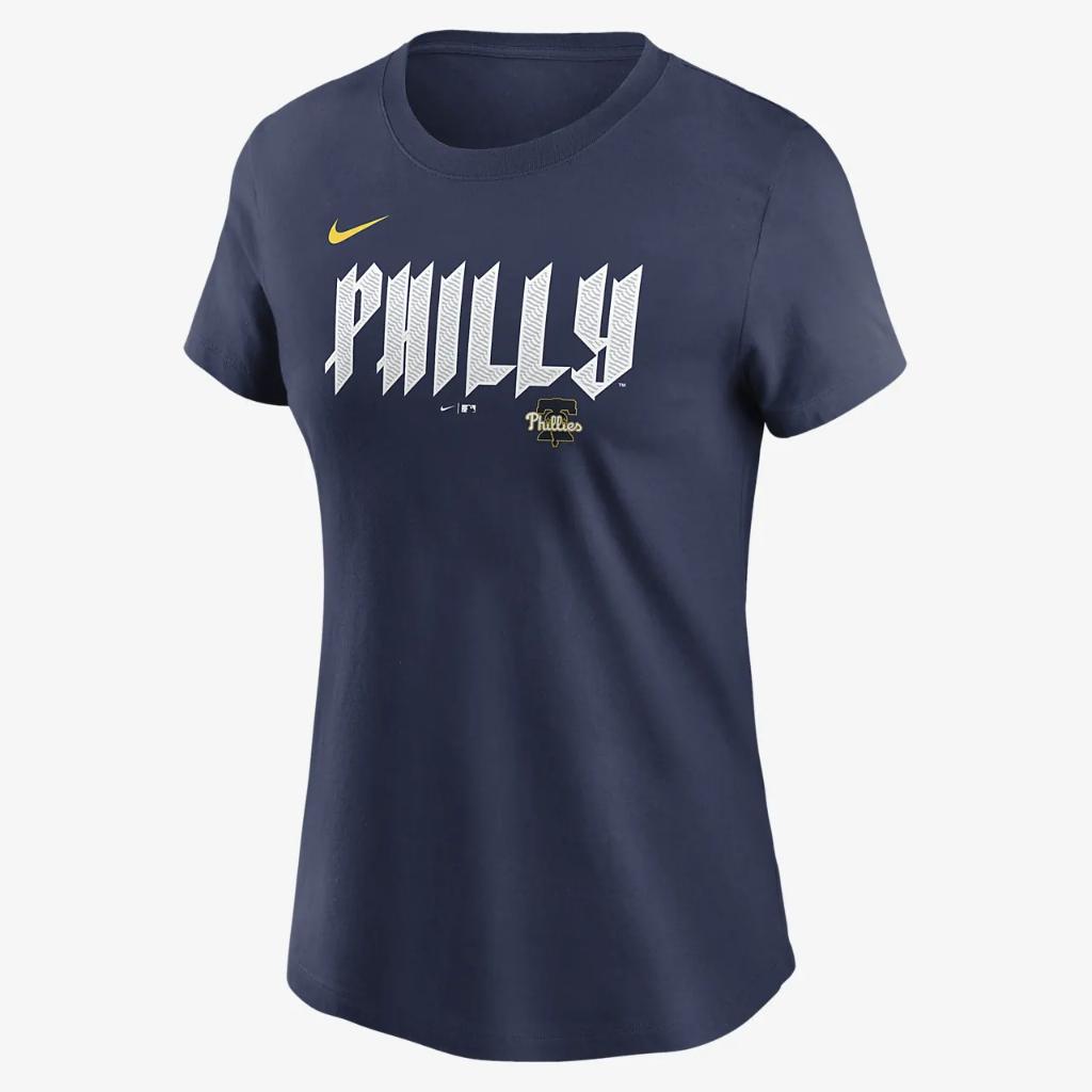 Aaron Nola Philadelphia Phillies City Connect Fuse Women&#039;s Nike MLB T-Shirt NKAF44BPP9-FD1