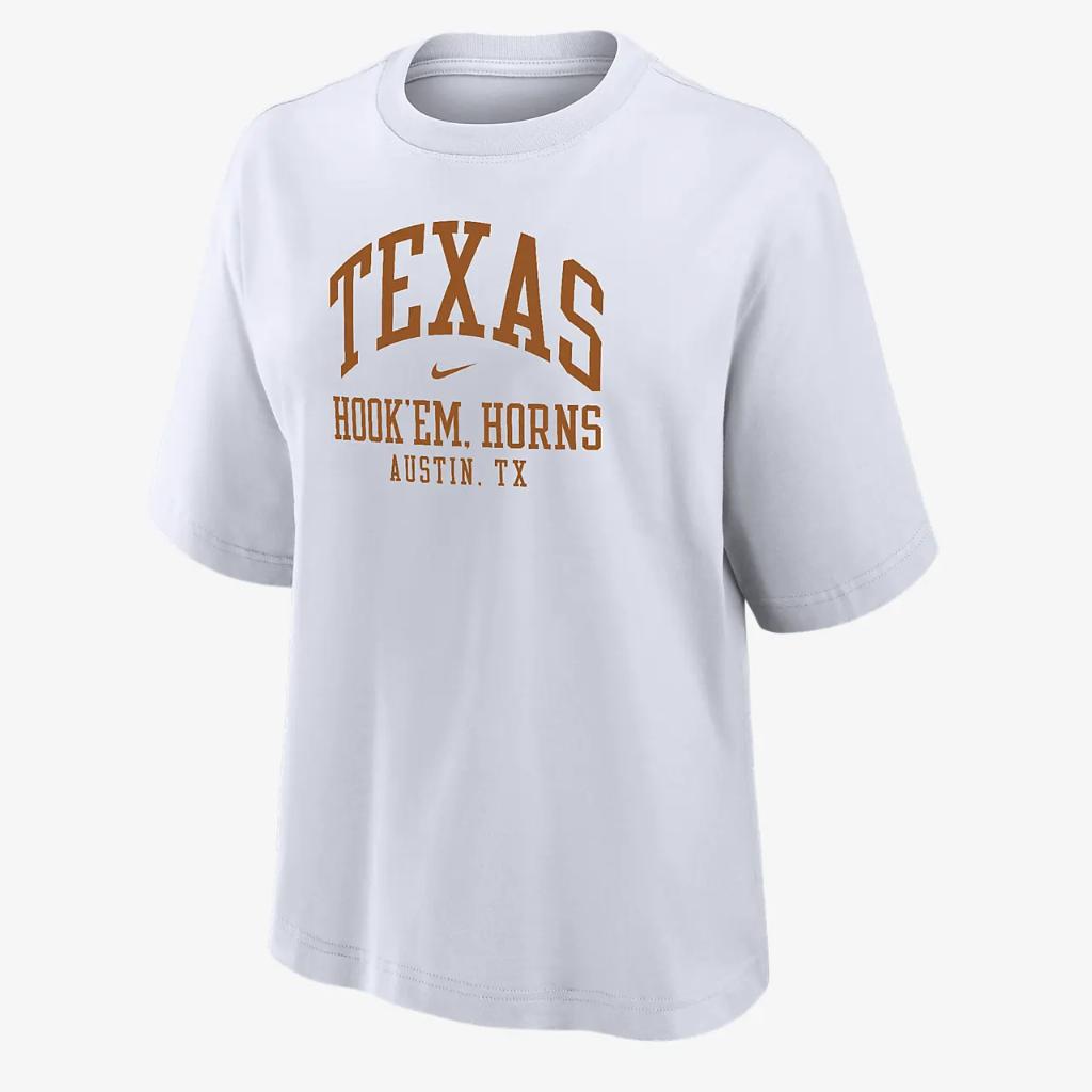 Texas Women&#039;s Nike College Boxy T-Shirt W111220530-TEX