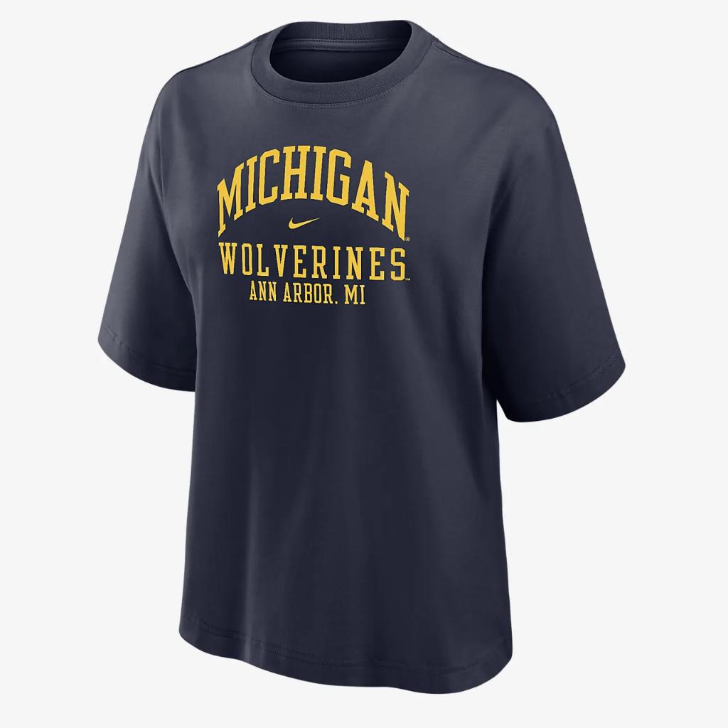 Michigan Women&#039;s Nike College Boxy T-Shirt W111220530-MIC