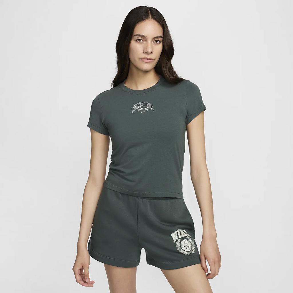 Nike Sportswear Chill Knit Women&#039;s Cropped T-Shirt HJ6522-338