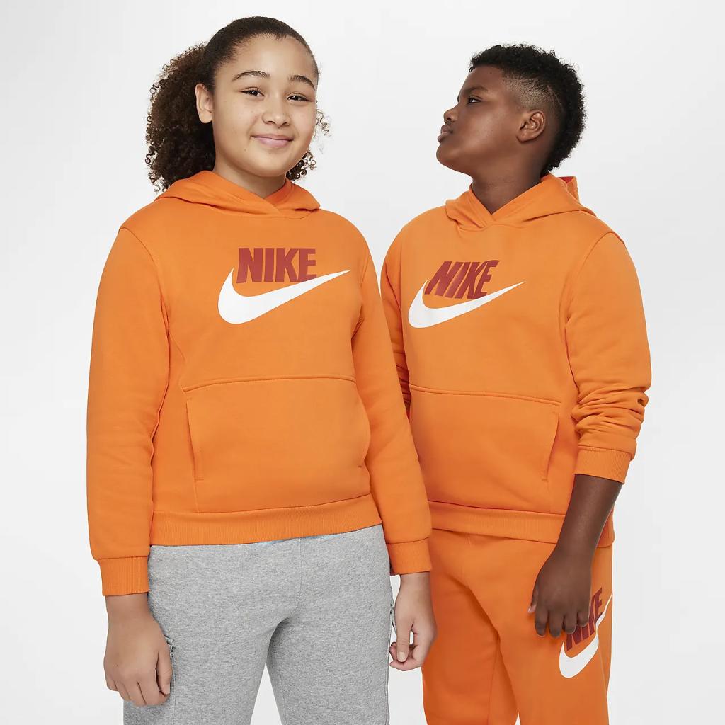 Nike Sportswear Club Fleece Big Kids&#039; Hoodie (Extended Size) FD2989-819