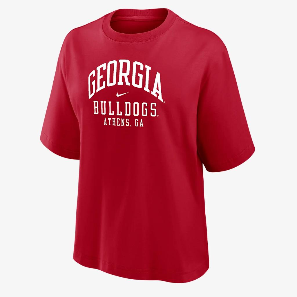 Georgia Women&#039;s Nike College Boxy T-Shirt W111220530-GEO