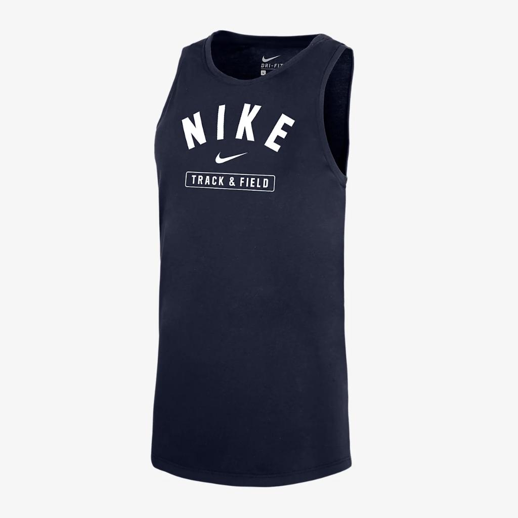 Nike Women&#039;s Dri-FIT Track &amp; Field Tank Top W52960TFCS-NVY